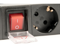 Gembird Rack - 8 gniazd Schuko , 1U, 10A, wtyk C14, 3m - 1230944 - zdjęcie 1